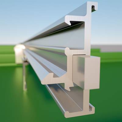 Just insert a rail connector into the Color Snap® rail to connect multiple rails together.