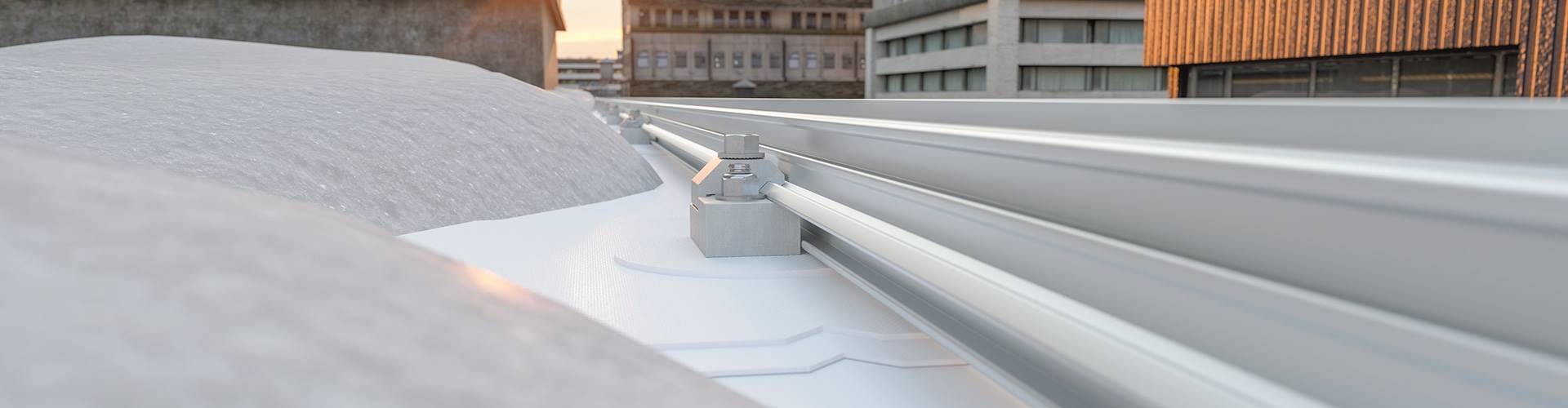 Snow Guards For Membrane Roofs