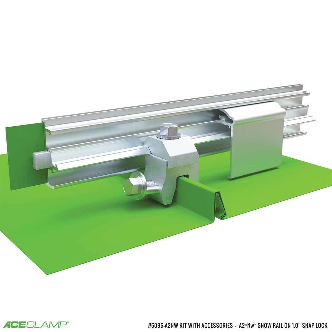 ColorSnap single rail clamp on Kit for Snap-Lock-Short SSMR