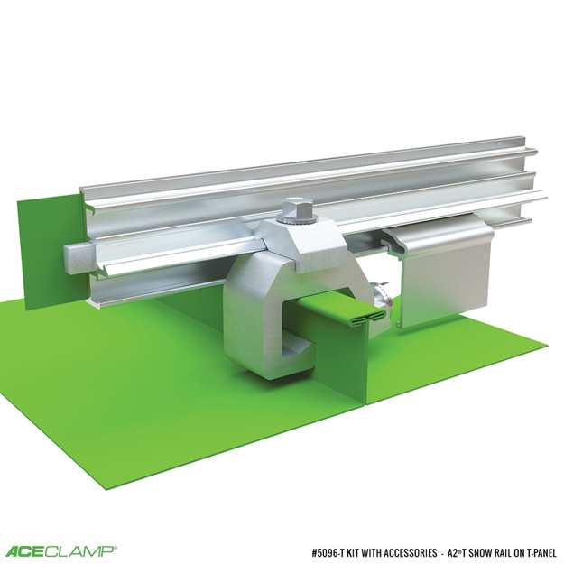Color Snap® Color Matching Snow Guards for T-Panel Standing Seam Metal Roofs