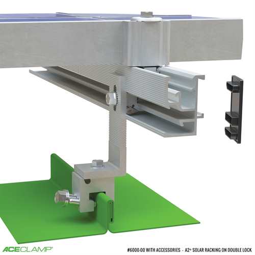 Solar Snap® Solar Racking System for Double Lock Standing Seam Metal Roofs