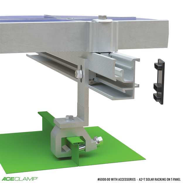 Solar Snap® Solar Racking System for T-Panel Standing Seam Metal Roofs