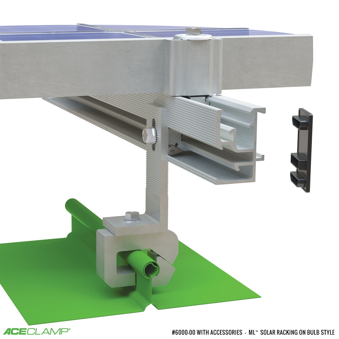 Solar Snap® Solar Racking System for Bulb Style Standing Seam Metal Roofs - ML™