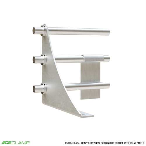 Heavy Duty Bar Extended Snow Bracket, 3 Bar, For Use With Solar Panels on Asphalt