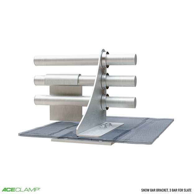 Snow Bar Bracket, 3 Bar for Slate