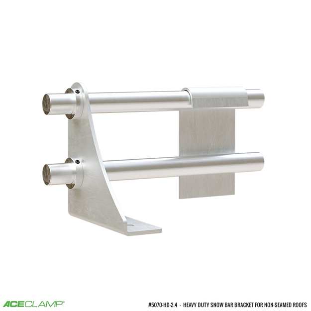 Heavy Duty Snow Bar Bracket, 2 Bar for Corrugated