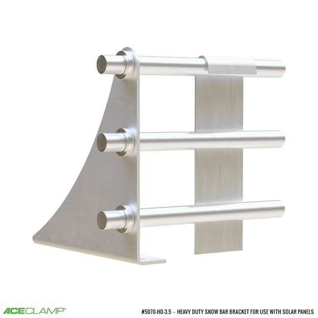 Heavy Duty Bar Extended Snow Bracket, 3 bar, for use below solar panels