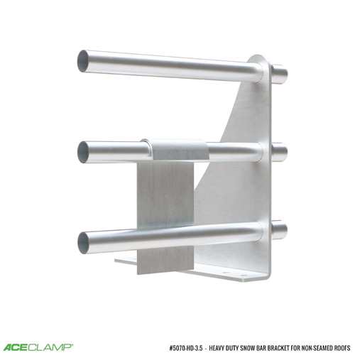 Heavy Duty Bar Extended Snow Bracket, 3 Bar, For Use with Solar Panels on Corrugated