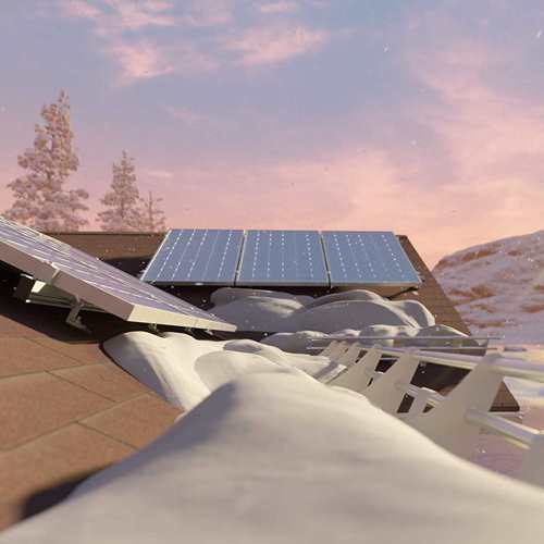 Solar Panels in Snow Country