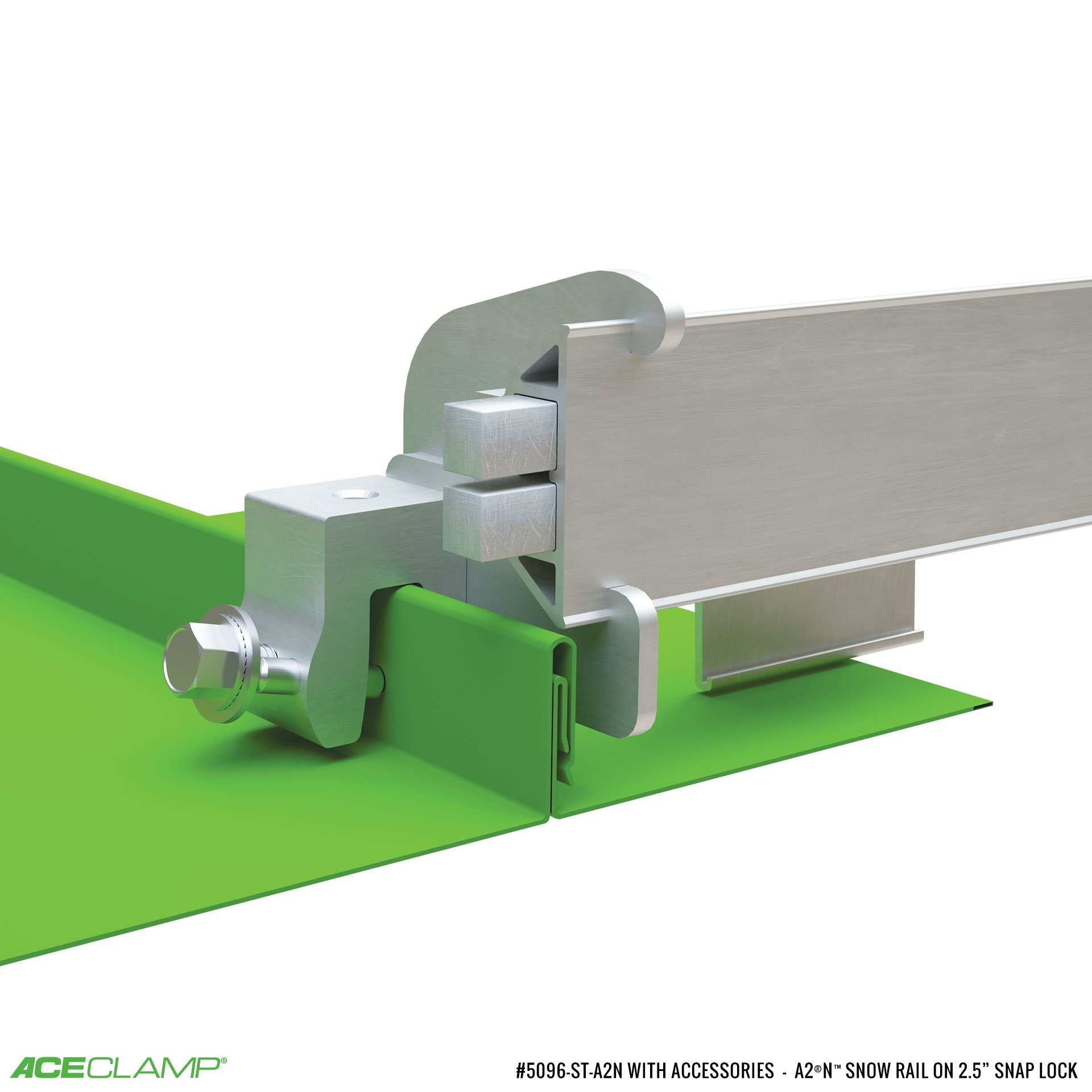 Snow Titan® Snow Guards for Snap Lock Standing Seam Metal Roofs AceClamp