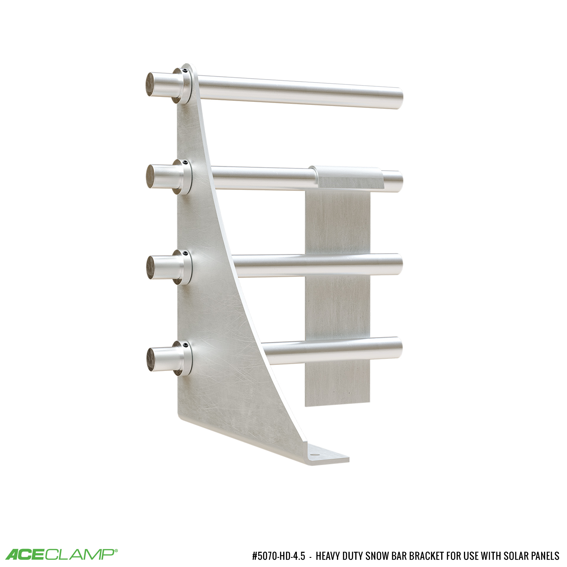 Heavy Duty 4-Bar Extended Snow Bracket: Solar Panels on...