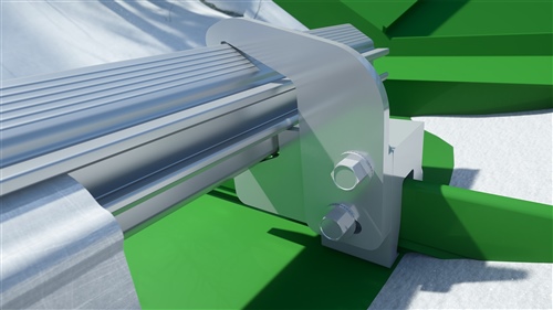 Cantilever claw makes installation a breeze.