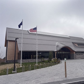 AceClamp Metal Roof Snow Bars at Acadia Gateway Center