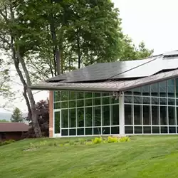 Variable Angled Bracket (VAB™) snow retention system at Hendrick Hudson Free Library