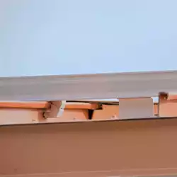 Fully assembled AceClamp® Color Snap® snow rails for metal roofs with single-tool install