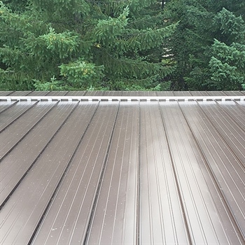 Shown is Color Snap snow retention system for SSMR
