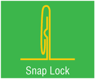 select snap-lock 1.5 inch or greater seam compatible products